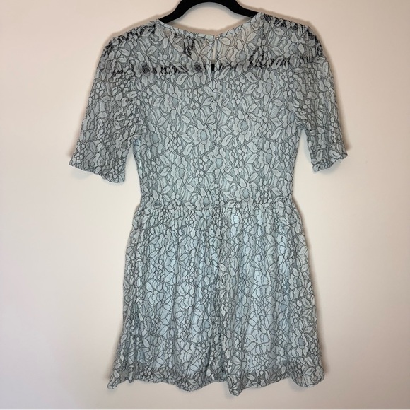 Forever 21 Lace Blue Babydoll Minidress Size M - Picture 2 of 6